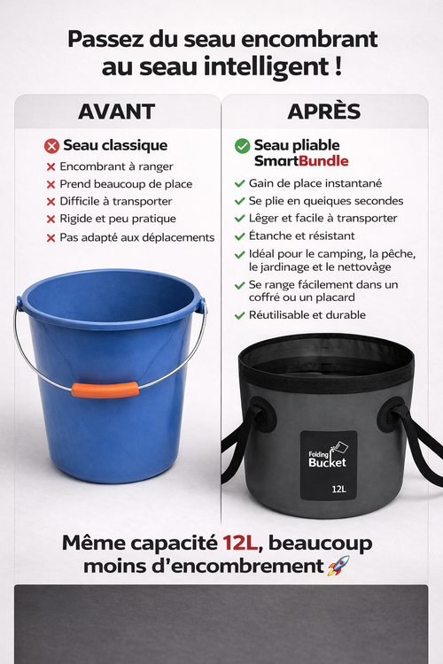 Seau d'eau portatif Smartbundle™